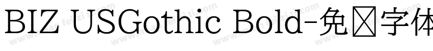 BIZ USGothic Bold字体转换